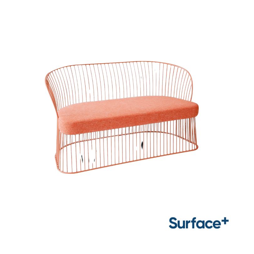 CORINE 2 Seater Chair with Cushion